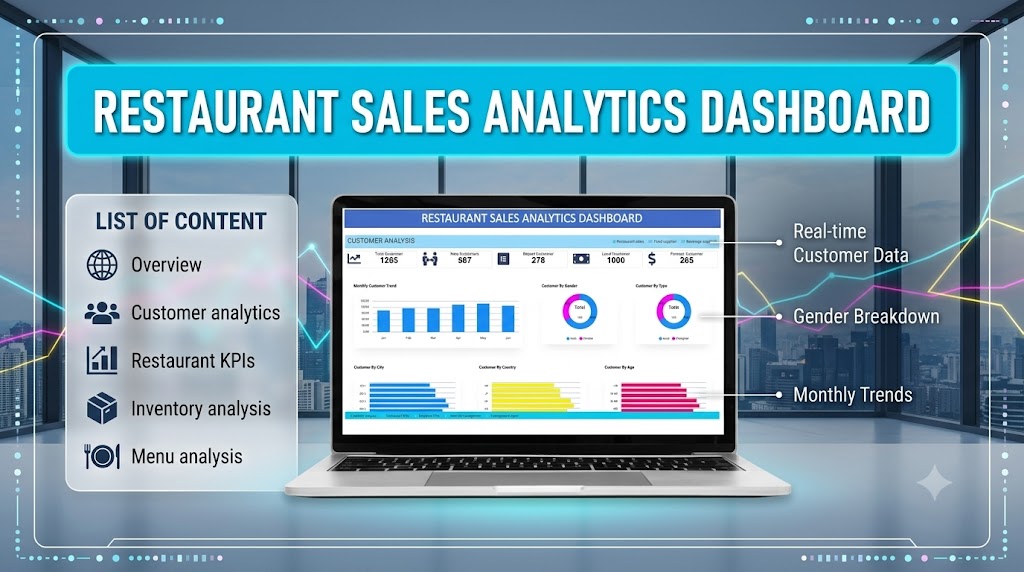 Restaurant sales analytics dashboard