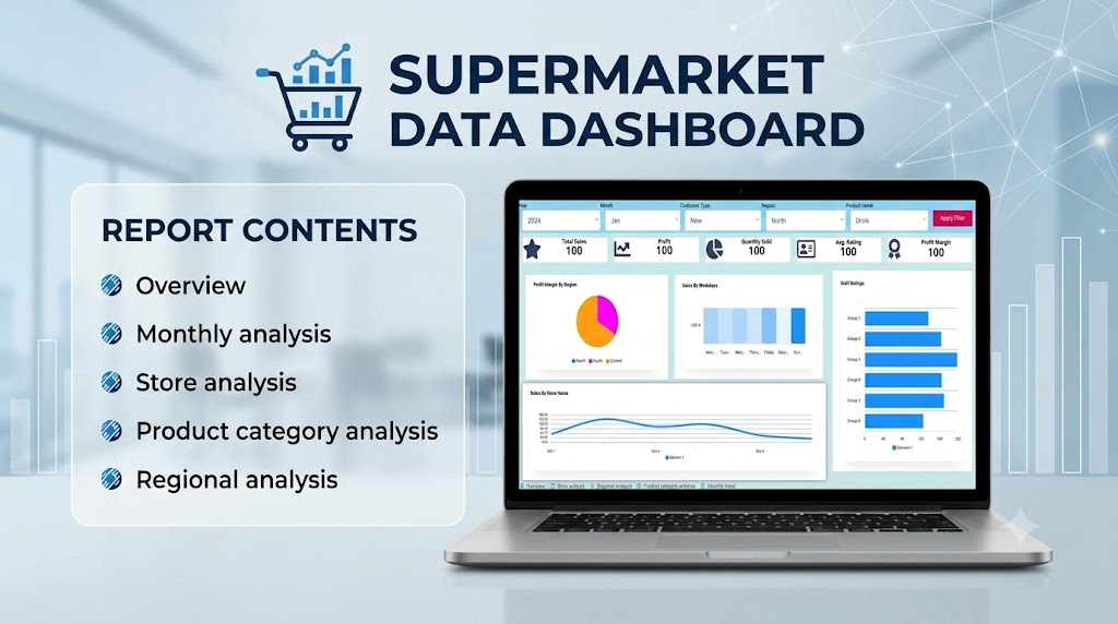 supermarket data dashboard